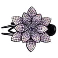 thumbnail image 2 of Pince à Cheveux Double Fleur en Strass, Design Flexible et Durable avec Perles pour Femmes, Pince à Cheveux en Polyester, 2 of 2
