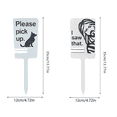 thumbnail image 3 of Character Sign with Bag Holder, Dog Lawn Sign, Please Clean Up After Your Pet, 3 of 8