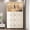 77.17×48inch, variant on Wohh Portable Wardrobe Closet with 1 Hanging Rod, Foldable Clothes Storage Organizer with 9 Magnetic Doors, 6 Hangers, Plastic Cabinet for Bedroom, Dorm, Nursery, White