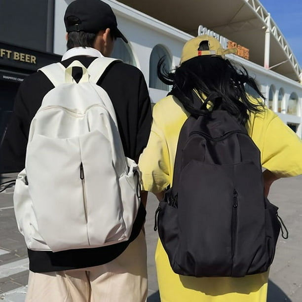 Mochila escolar para estudiantes universitarios, moderna, informal, sencilla, de gran capacidad, para estudiantes de secundaria, mochila de viaje para escuela secundaria