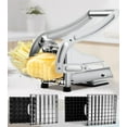 thumbnail image 1 of Cortador de Papas Fritas Profesional de Acero Inoxidable con 2 Cuchillas Intercambiables y Mango Ergonómico, 1 of 5