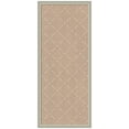 thumbnail image 4 of Kate and Laurel Framed Fabric Pinboard 18 x 42, Beige Lattice Pattern Printed Linen Classic Bulletin Board for Use as a Vision Board or Wall Organization, Florence Silver Frame, 4 of 7