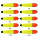 thumbnail image 4 of Naiovety 10X Pesca Bobber Señuelo Cebo Mano de obra Color brillante Multicolor Atractivo Artesanía Múltiples pesos Mar Agua salada Pescar 15g, 4 of 6