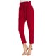 thumbnail image 4 of Pantalones de poliéster para mujer Yinane Pantalones de Vacaciones de oficina cómodos con cinturo elástica casual con bolsillos Rojo XXL, 4 of 8