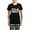 With Checker Pant, variant on - SISTER BEAR Pajamas - Women's Short Sleeve Print T-Shirt and Pants Dark Cotton Pajama Set