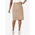thumbnail image 2 of Jessica London Women's Plus Size Stretch Cotton Chino Skirt, 2 of 5