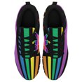 thumbnail image 2 of LGBT Pride Shoes Men Women Fashion Rainbow Sneakers Lightweight Breathable Running Shoes Gift for Gay Lesbian Black Size 8.5, 2 of 5