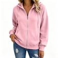 thumbnail image 2 of 2026 Zip Up Hoodies for Women Fall Winter Casual Sweatshirts Zipper Oversized Lightweight Cute Jackets with Pockets S, 2 of 6