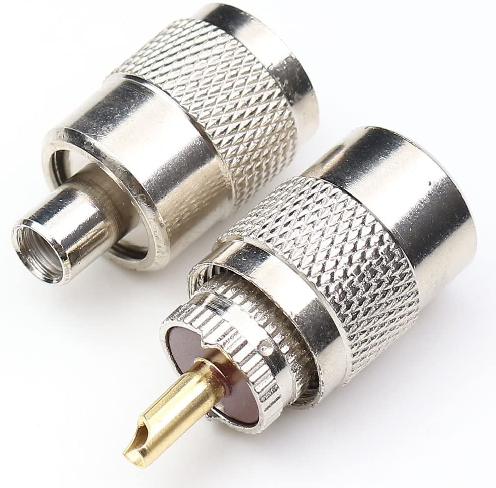 RF Connectors 10 pieces Coaxial Connectors STRT PLG 58/LMR195