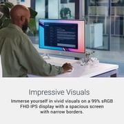 Dell 24 All-in-One Touch Screen, Intel® Core™ 5, 16 GB, DDR5, 512 GB, FHD, White, keyboard/mouse