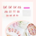 thumbnail image 2 of Flores cortas cuadradas Blruyci de Press on Nails para mujer, 24 unidades, 2 of 7