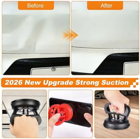 Dent Puller, 3 Pack Car Dent Puller, Dent Repair Suction Cups, Auto Body Dent Remover Tool for Car, Objects Moving