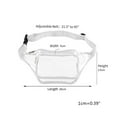 thumbnail image 4 of Women Transparent Waist Pack Belt Bag Travel Hip Bum Small Purse Chest, 4 of 8