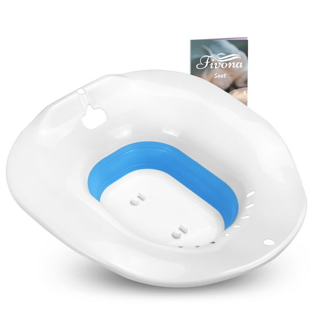 Sitz Bath Bowl for Toilet Seat by Fivona (Pure Blue)