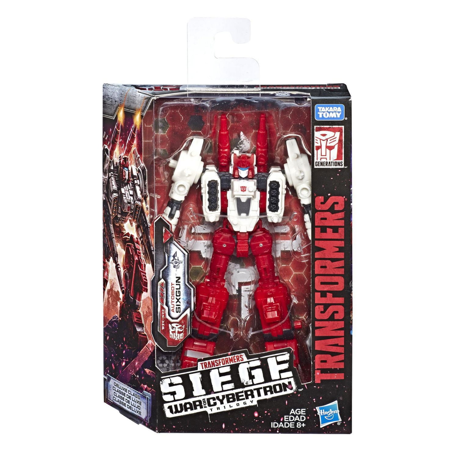 Transformers Toys Generations War for Cybertron Deluxe WFC-S22 Autobot Six-Gun Weaponizer Action Figure - Siege Chapter