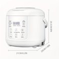 thumbnail image 5 of 2L Electric Mini Rice Cooker - Multi-Functional Smart Cooking for 1-5 People, Double Liner Porridge Maker, Perfect for Dorms & Small Spaces - Healthy, Delicious Meals in One Compact Machine, 5 of 8