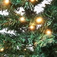 thumbnail image 2 of Resenkos 6.5ft Flocking Tied Light Christmas Tree, Green, 2 of 10