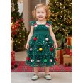 thumbnail image 6 of RUINIXCW Toddler Baby Girl Christmas Tree Dress Cake Smash Outfit Kids Little Girl Xmas Holiday Party Dress Ball Fly Sleeve Layered Tulle Tutu Dress, 6 of 10