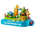 thumbnail image 2 of Noehoiugi Jungle Adventure Obstacle Course Track Set - Sliding Racer Educational Learning Toy For Kids And Boys For Imaginative Play, 2 of 6