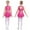 Hot Pink, variant on iixpin Kids Girls Jazz Ballet Modern Lyrical Dance Costume Cheerleading Sequin Tank Tops with Skirt Set Hot Pink 12