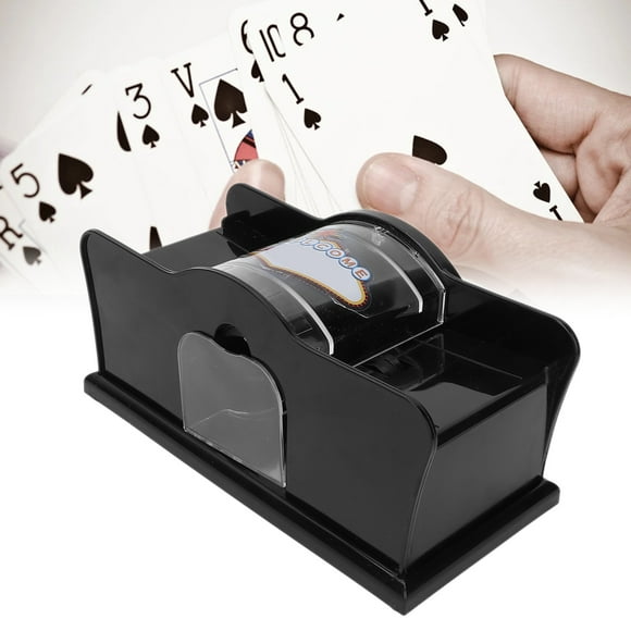 2 Deck Hand Crank Card Shuffler, Poker Card Shuffler Manual for Blackjack  Poker Omaha, Quiet, Easy to Use Manual Card Mixer, Poker Playing Card Casino Card Manual Shuffler Tool