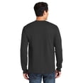 thumbnail image 3 of Gildan Ultra Cotton Men’s Long Sleeve T-Shirt, Durable, Crewneck Classic Fit Tee, Charcoal, 3XL, 3 of 5