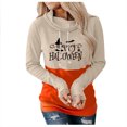 thumbnail image 1 of Sudadera para mujer Otoño Sudaderas Moda Casual Festival Impreso Blusa de manga larga Cuello de pila Pullover Tops Sudadera Odeerbi ODB-5, 1 of 6