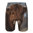 thumbnail image 4 of Kdxio Yak Pattern Mens Casual Shorts - Drawstring Summer Beach Sports Shorts for Men, 4 of 9
