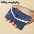 thumbnail image 3 of Polyester folding shopping bag portable large capacity supermarket tote bag-blue, 3 of 5