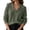 Army Green, variant on Women's Sweater V Neck Lapel Collar Long Sleeve Ribbed Knit Loose Fit Casual Dressy Elegant Comfy Soft Warm Pullover Tunic Fall Winter Tops Brown