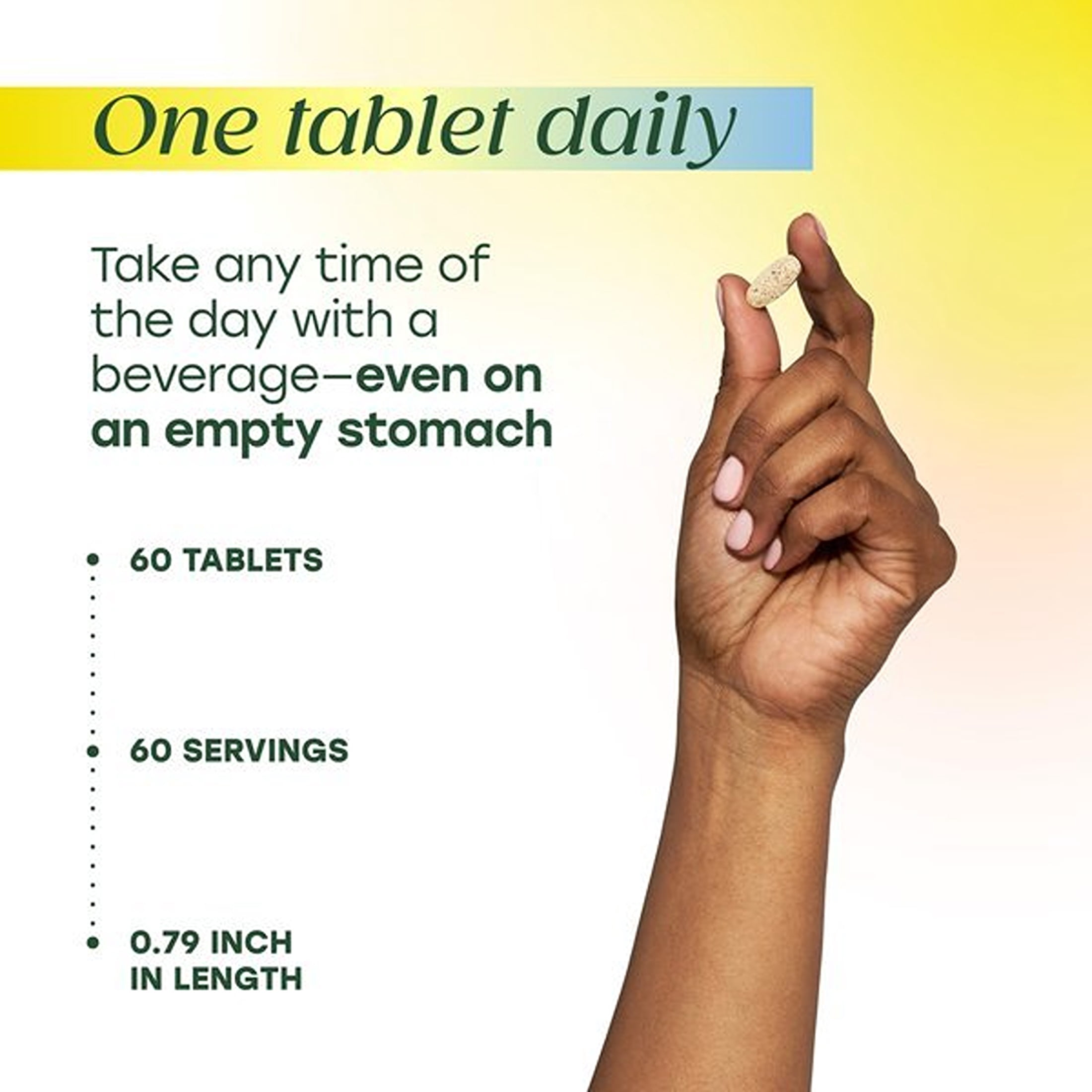 MegaFood One Daily Multivitamin - Immune & Bone Support - Vitamins C & B - 60 Servings
