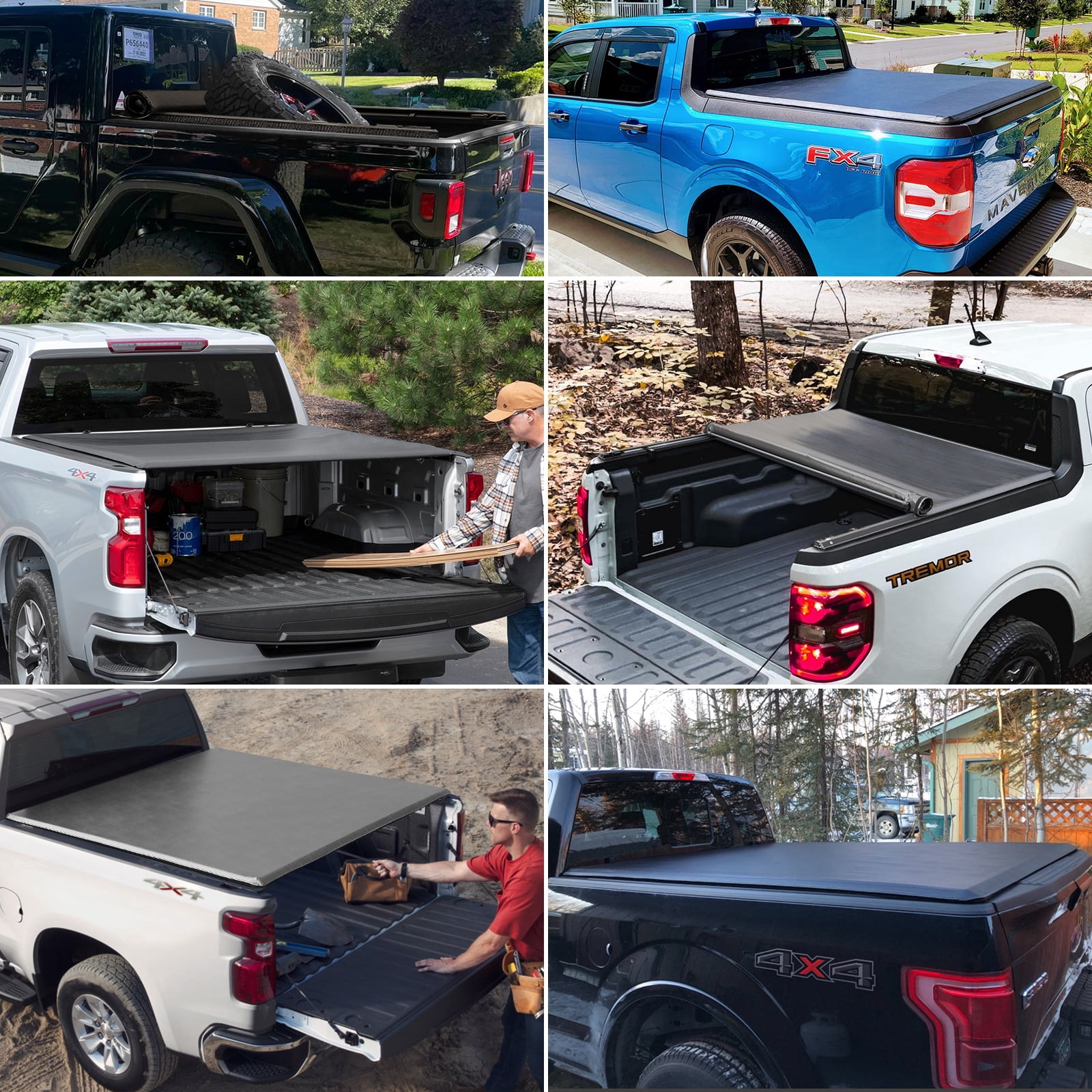 Kikito Vinyl Soft Roll-Up Tonneau Cover Truck Bed for 2004-2014 F150 & 2006-2014 Mark LT 5.5FT/67.1inch.