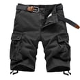 thumbnail image 1 of Pantalones cortos cargo cllios para hombre 2024, grandes y altos, con múltiples bolsillos, para senderismo al aire libre, color sólido, con cremallera y hebilla, pantalones de trabajo tácticos,, 1 of 3