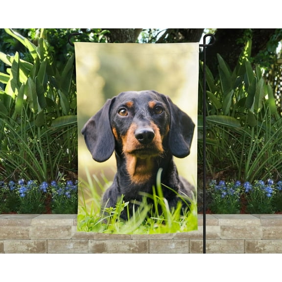 Dachshund Garden Flag