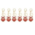 thumbnail image 2 of 6Pcs Rhinestone Car Key Chain Pendant, Bright Colors Rhinestone Keychain Key Accessories For Bag Wallet, 2 of 8