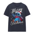 thumbnail image 1 of Lilo & Stitch Womens Merry Stitchmas Santa Hat T-Shirt, 1 of 5