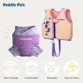 thumbnail image 3 of Paddle Pals Baby Swim Vest & Reusable Swim Diaper Set for Toddler 24 Months- Purple, 3 of 6