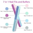 thumbnail image 3 of TSV 6pcs Nail Files, 7 Ways Nail Buffer Blocks for DIY and Nail Care Buffing Shinning, 3 of 6