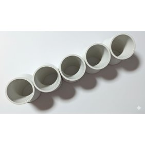 Schedule 40 PVC 2" 45 Degree Elbow Fittings &ndash; 5 Pack | Durable Angled Connectors for Residential & Commercial Plumbing