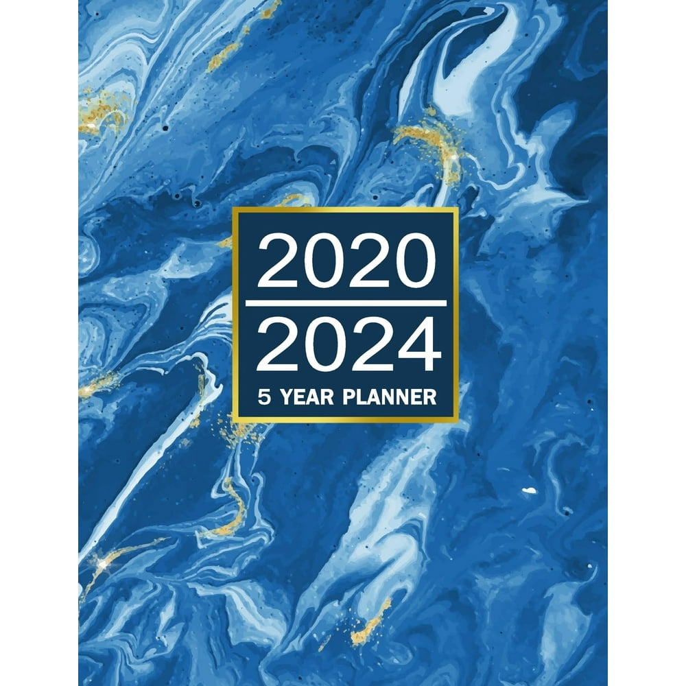 Jan 2020 - Dec 2024: 2020-2024 5 year planner: Monthly Schedule
