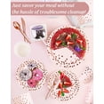 thumbnail image 3 of 100PCS Pink and Rose Gold Party Supplies Dots Tableware Set Serves 25, Rose Gold Dots Pink Paper Plates with Napkins and Plastic Forks for Birthday Wedding Christmas Cocktail Party Baby Shower, 3 of 7