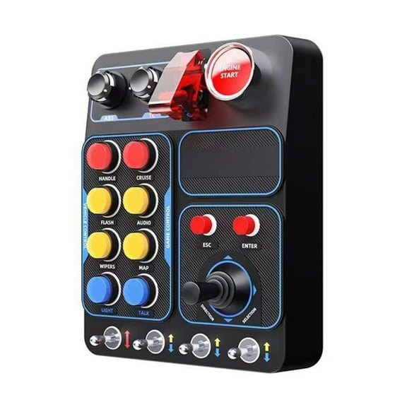 CB1 Racing Simulator Central Controller Multi Function Buttons Control Button Box for Enhancing Gaming Experience
