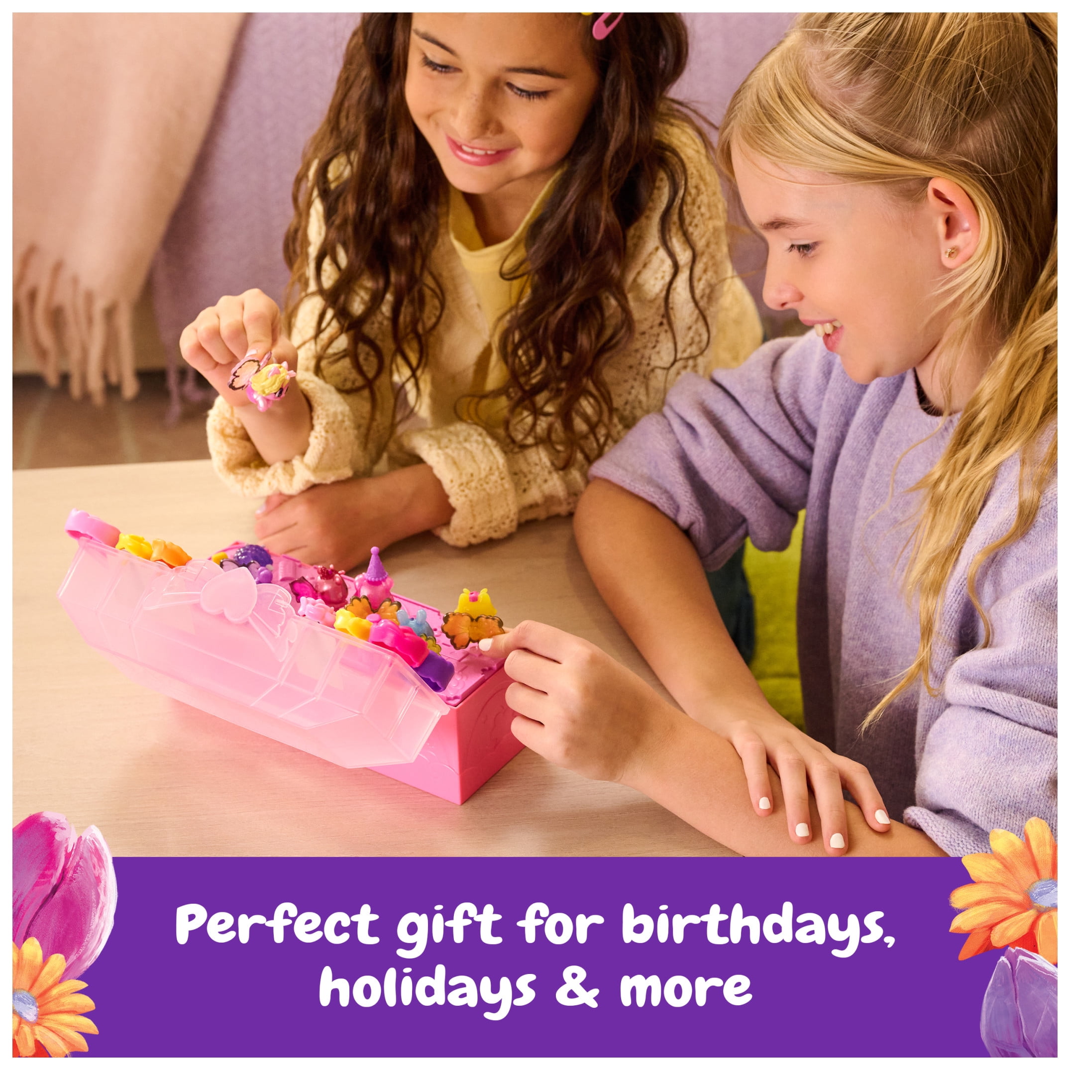 Bloomables by Hatchimals, Bloom Bash with 6 Surprise Figures & over 15 Accessories