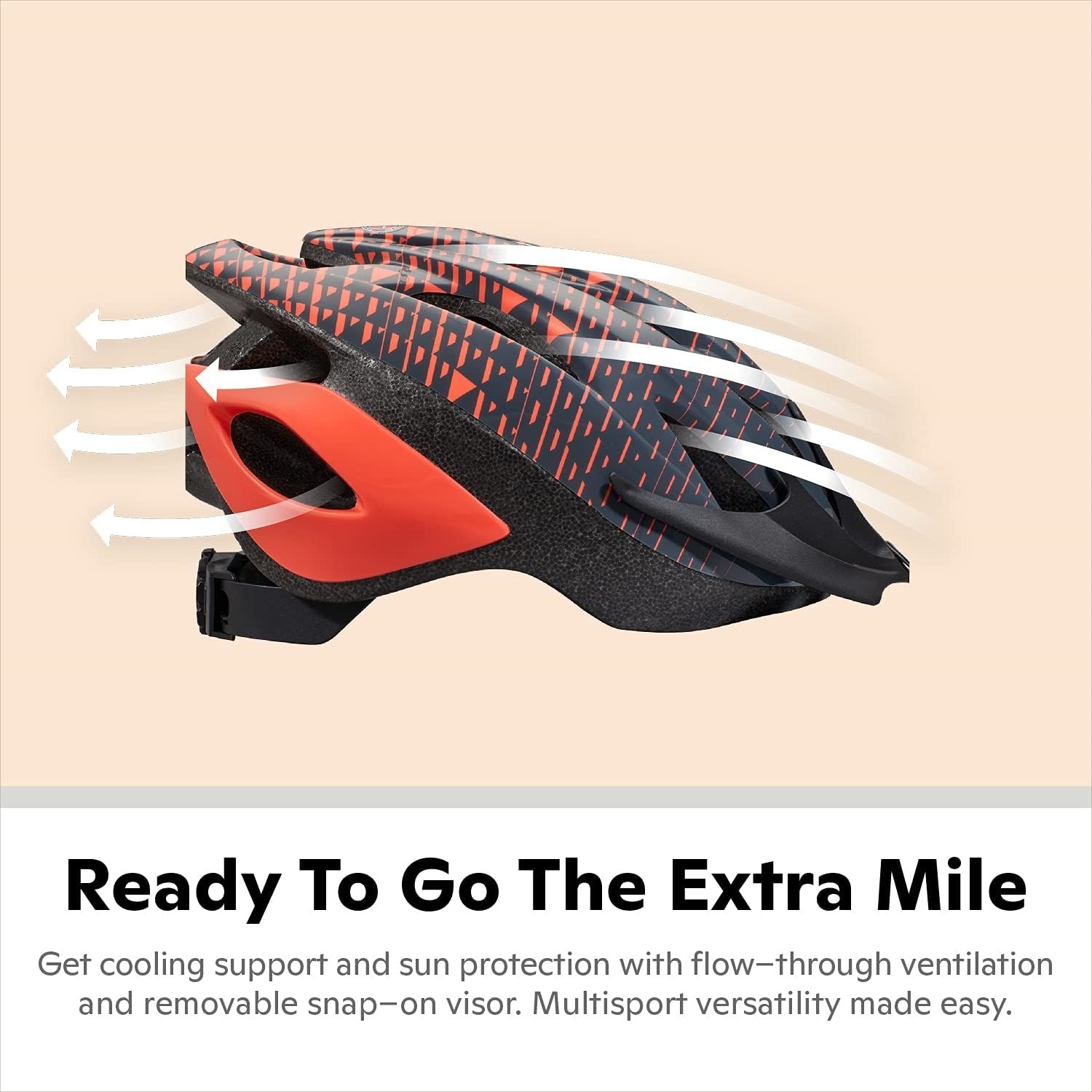 Helmet for Adults, Size 58-62 cm for Riders Ages 14+, Microshell, Adjustable Dial & Straps, Interior Padding, Air Vents, Lighted or Unlit, Visor, Adult Bike Helmet