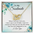 thumbnail image 2 of To My Soulmate When I Tell You I Love You Inseparable Necklace, 2 of 20