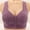 Printed Purple, variant on gakvbuo front open bras for women button front Wireless Support Bras For Women Full Coverage Plus Size Bras Post-Surgery Bra Wirefree Bralette Minimizer Bra For Everyday Comfort