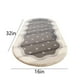 thumbnail image 3 of Soft Shaggy Bedroom Rug | Oval Area Carpet High Pile | Non-Slip Modern Polyester Velvet | Gray Pink | 16x32in | Plush Living Room Runner | Minimalist Home Décor | 1 Pack, 3 of 8
