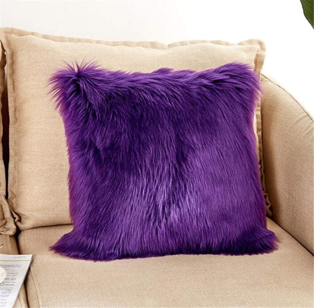 Pack of 2 & 4 Luxury Plain Super Soft Silk Home Decorative Cushions Pillows 