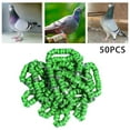 thumbnail image 1 of 50x 2023 Pigeon Leg Rings Foot Rings Pigeon Leg Bird Foot Numbered Identification Band Small Bands for Bantam Finch Canary Grass Green, 1 of 9
