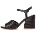 thumbnail image 2 of Journee Womens Charmaine Layered Block Heel Sandals, 2 of 9